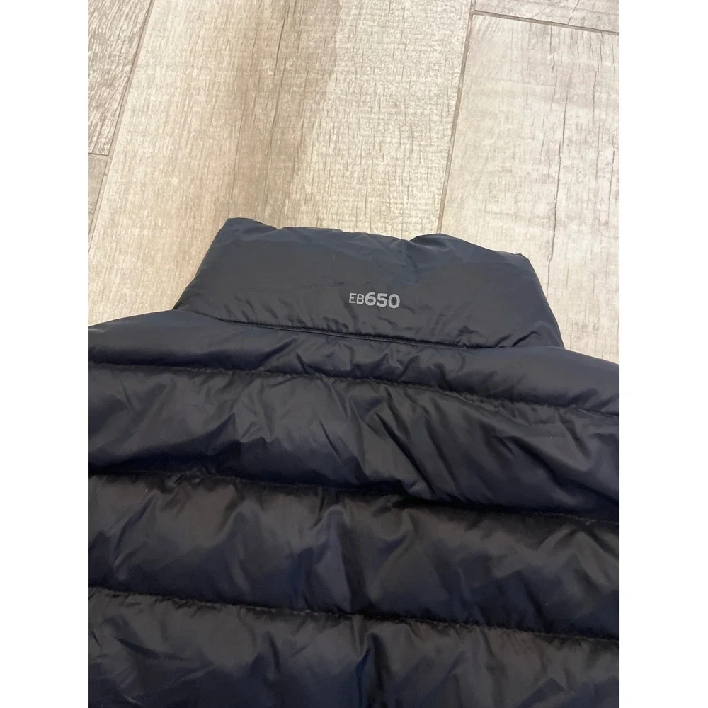 Eddie Bauer EB650 Mens Down Puffer Vest Black Full Zip Quilted Lightweight L